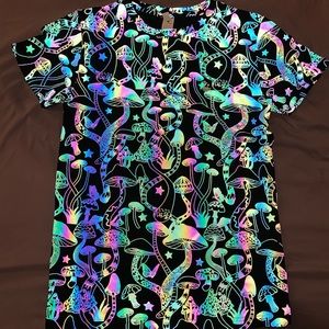 Unisex Reflective Mushroom T-shirt